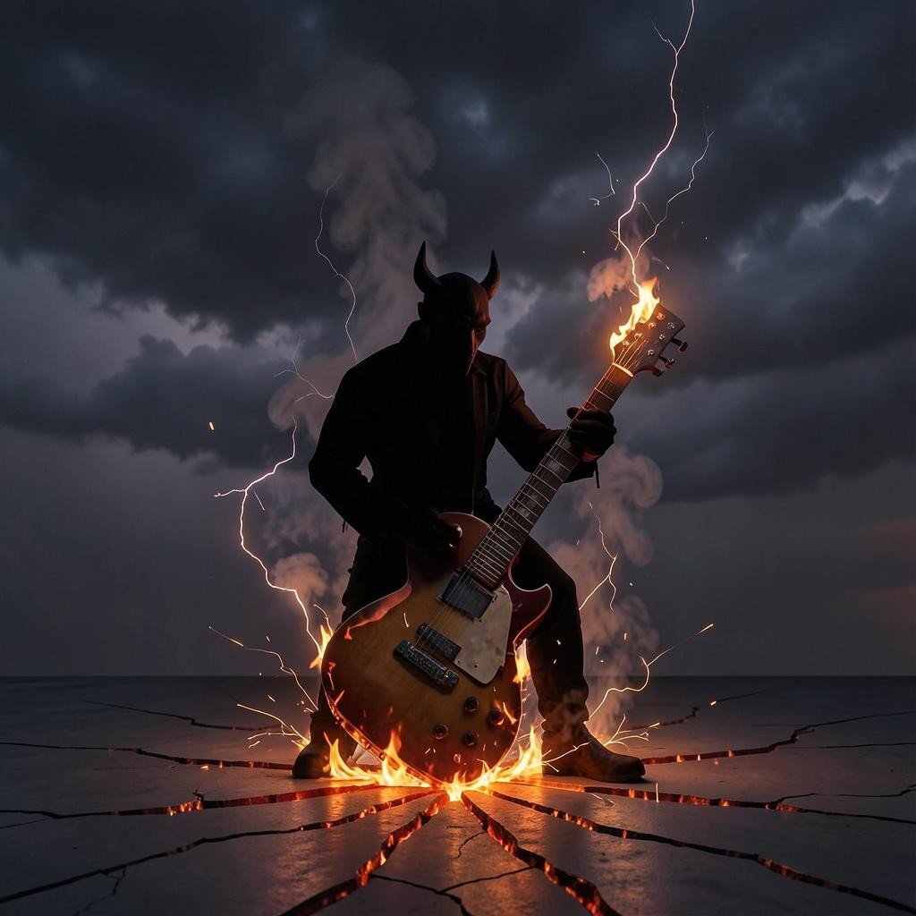 The Devils Playing My Guitar! cover artwork
